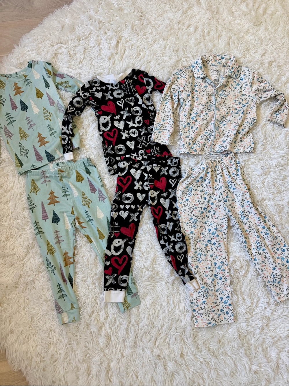 3T Jessica Simpson, Burt’s Bees and Lauren Conrad Toddler Pajama Sets - 3 Pack
